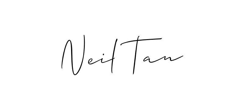 Neil Tan stylish signature style. Best Handwritten Sign (Allison_Script) for my name. Handwritten Signature Collection Ideas for my name Neil Tan. Neil Tan signature style 2 images and pictures png