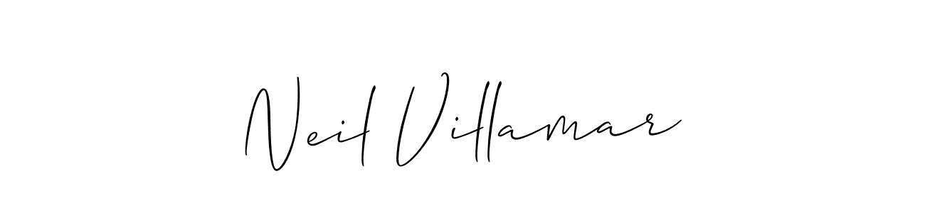 Neil Villamar stylish signature style. Best Handwritten Sign (Allison_Script) for my name. Handwritten Signature Collection Ideas for my name Neil Villamar. Neil Villamar signature style 2 images and pictures png