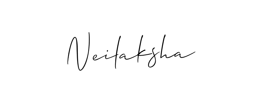 Best and Professional Signature Style for Neilaksha. Allison_Script Best Signature Style Collection. Neilaksha signature style 2 images and pictures png