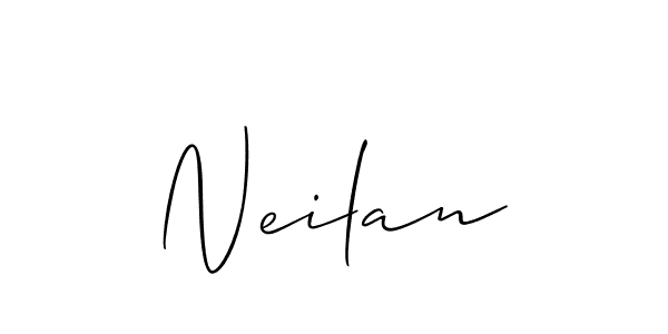 Make a beautiful signature design for name Neilan. With this signature (Allison_Script) style, you can create a handwritten signature for free. Neilan signature style 2 images and pictures png