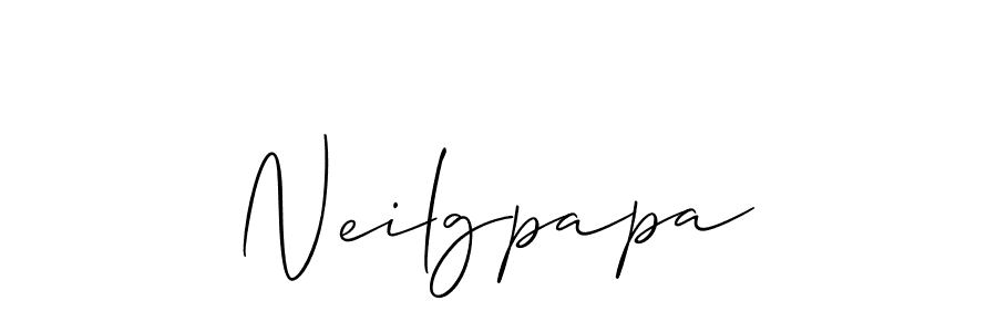 How to make Neilgpapa signature? Allison_Script is a professional autograph style. Create handwritten signature for Neilgpapa name. Neilgpapa signature style 2 images and pictures png