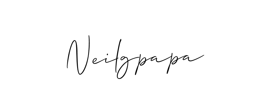 Make a beautiful signature design for name Neilgpapa. With this signature (Allison_Script) style, you can create a handwritten signature for free. Neilgpapa signature style 2 images and pictures png