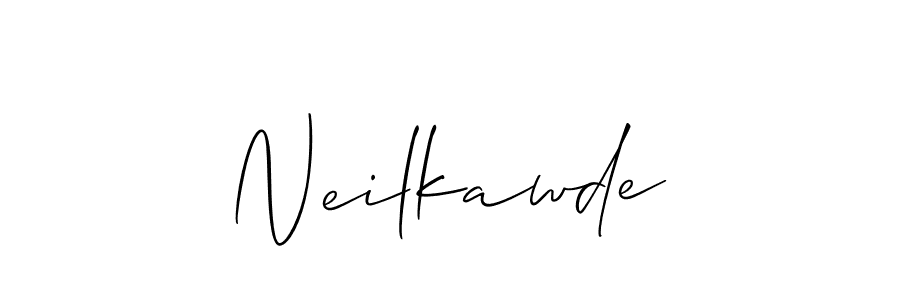 Also we have Neilkawde name is the best signature style. Create professional handwritten signature collection using Allison_Script autograph style. Neilkawde signature style 2 images and pictures png