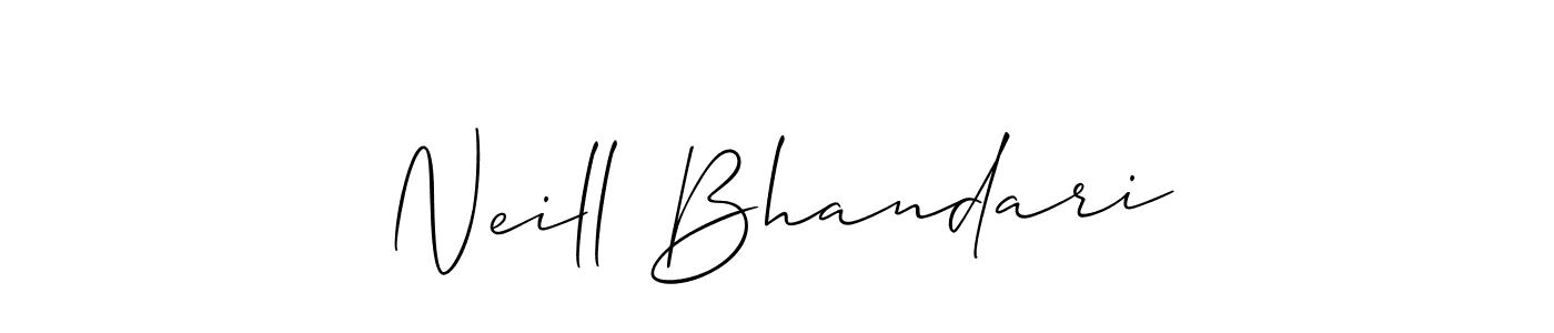You can use this online signature creator to create a handwritten signature for the name Neill Bhandari. This is the best online autograph maker. Neill Bhandari signature style 2 images and pictures png