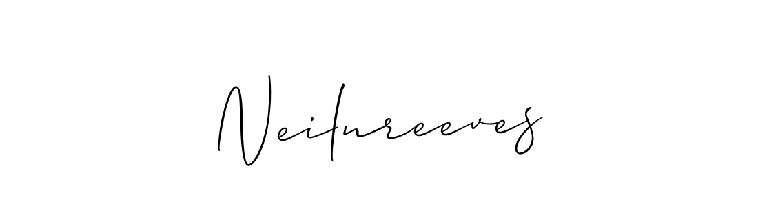 Create a beautiful signature design for name Neilnreeves. With this signature (Allison_Script) fonts, you can make a handwritten signature for free. Neilnreeves signature style 2 images and pictures png