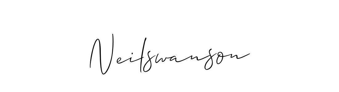 Also we have Neilswanson name is the best signature style. Create professional handwritten signature collection using Allison_Script autograph style. Neilswanson signature style 2 images and pictures png