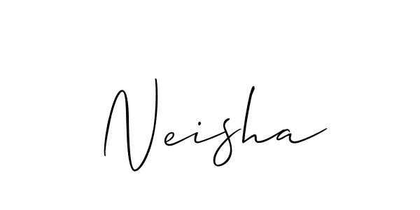 You should practise on your own different ways (Allison_Script) to write your name (Neisha) in signature. don't let someone else do it for you. Neisha signature style 2 images and pictures png