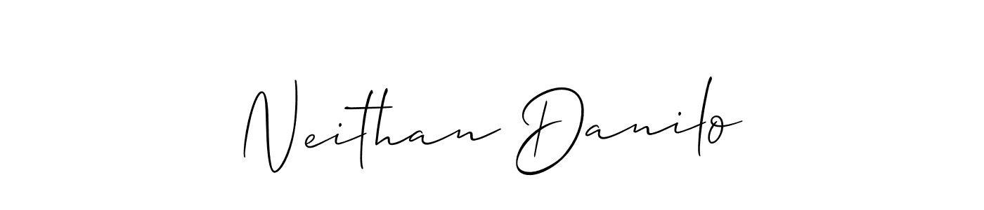 Also You can easily find your signature by using the search form. We will create Neithan Danilo name handwritten signature images for you free of cost using Allison_Script sign style. Neithan Danilo signature style 2 images and pictures png