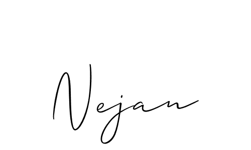 It looks lik you need a new signature style for name Nejan. Design unique handwritten (Allison_Script) signature with our free signature maker in just a few clicks. Nejan signature style 2 images and pictures png
