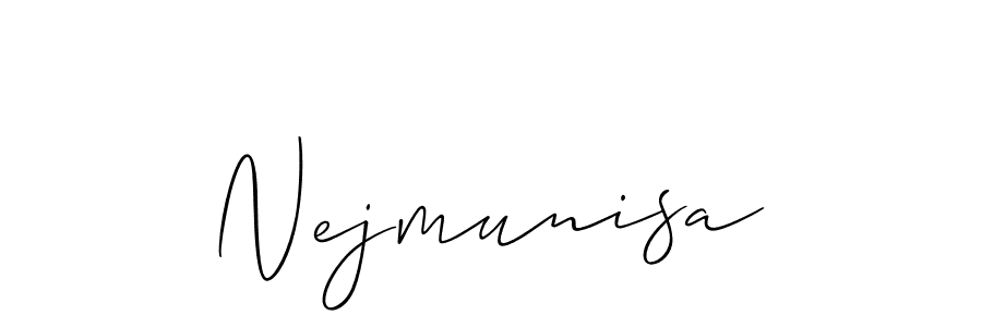 It looks lik you need a new signature style for name Nejmunisa. Design unique handwritten (Allison_Script) signature with our free signature maker in just a few clicks. Nejmunisa signature style 2 images and pictures png