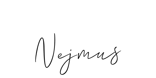 You should practise on your own different ways (Allison_Script) to write your name (Nejmus) in signature. don't let someone else do it for you. Nejmus signature style 2 images and pictures png