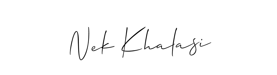 Check out images of Autograph of Nek Khalasi name. Actor Nek Khalasi Signature Style. Allison_Script is a professional sign style online. Nek Khalasi signature style 2 images and pictures png