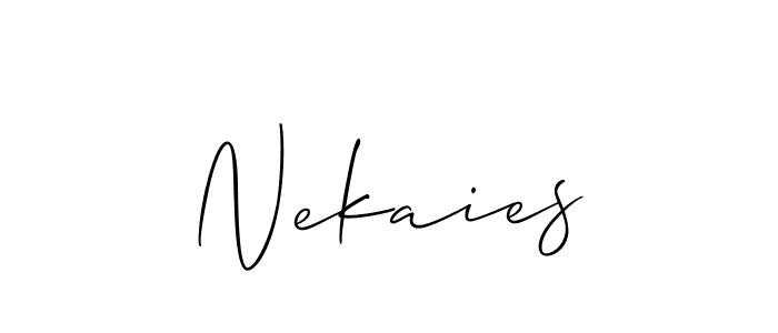 How to Draw Nekaies signature style? Allison_Script is a latest design signature styles for name Nekaies. Nekaies signature style 2 images and pictures png