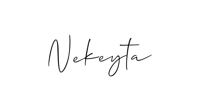 Also You can easily find your signature by using the search form. We will create Nekeyta name handwritten signature images for you free of cost using Allison_Script sign style. Nekeyta signature style 2 images and pictures png