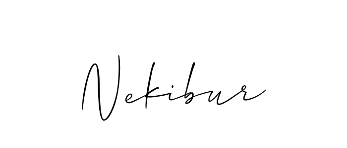 Make a short Nekibur signature style. Manage your documents anywhere anytime using Allison_Script. Create and add eSignatures, submit forms, share and send files easily. Nekibur signature style 2 images and pictures png