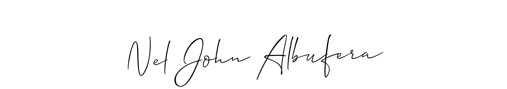 Here are the top 10 professional signature styles for the name Nel John Albufera. These are the best autograph styles you can use for your name. Nel John Albufera signature style 2 images and pictures png