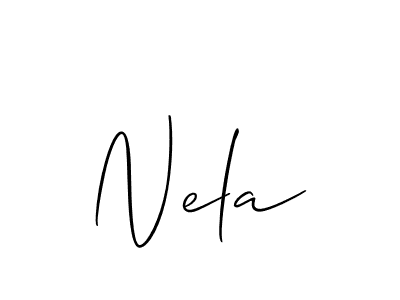 This is the best signature style for the Nela name. Also you like these signature font (Allison_Script). Mix name signature. Nela signature style 2 images and pictures png