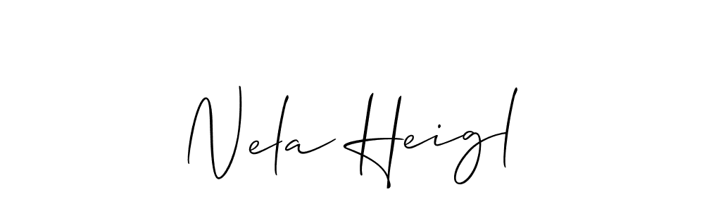 See photos of Nela Heigl official signature by Spectra . Check more albums & portfolios. Read reviews & check more about Allison_Script font. Nela Heigl signature style 2 images and pictures png
