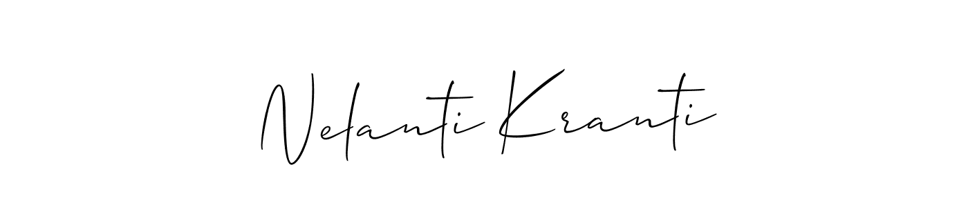 Make a beautiful signature design for name Nelanti Kranti. Use this online signature maker to create a handwritten signature for free. Nelanti Kranti signature style 2 images and pictures png