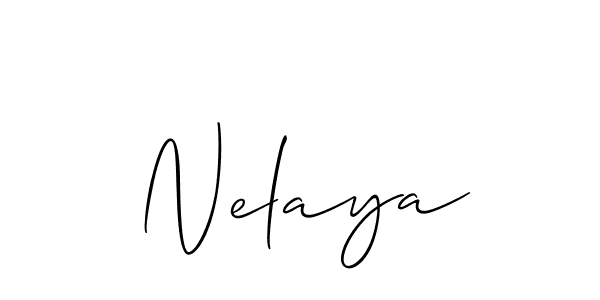 Make a short Nelaya signature style. Manage your documents anywhere anytime using Allison_Script. Create and add eSignatures, submit forms, share and send files easily. Nelaya signature style 2 images and pictures png