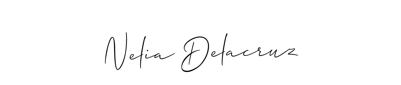 Once you've used our free online signature maker to create your best signature Allison_Script style, it's time to enjoy all of the benefits that Nelia Delacruz name signing documents. Nelia Delacruz signature style 2 images and pictures png