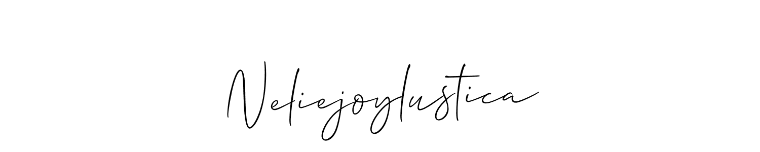 Make a beautiful signature design for name Neliejoylustica. Use this online signature maker to create a handwritten signature for free. Neliejoylustica signature style 2 images and pictures png