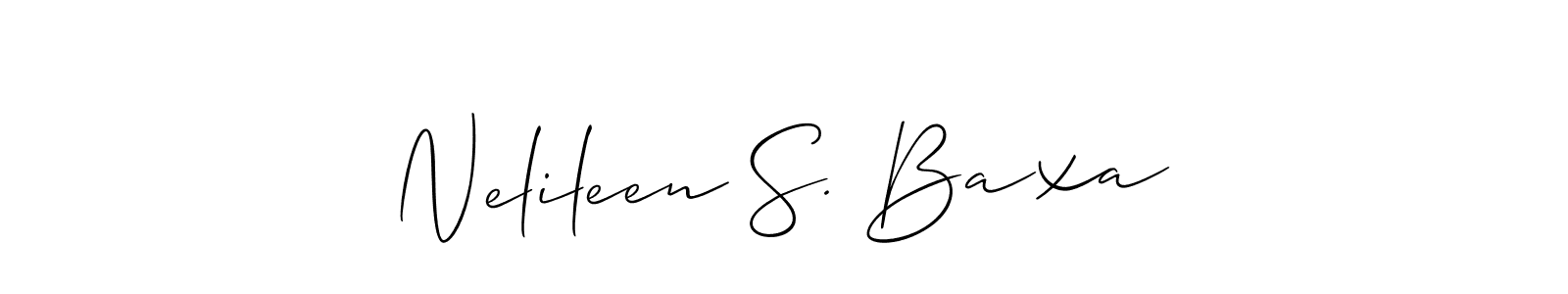 See photos of Nelileen S. Baxa official signature by Spectra . Check more albums & portfolios. Read reviews & check more about Allison_Script font. Nelileen S. Baxa signature style 2 images and pictures png