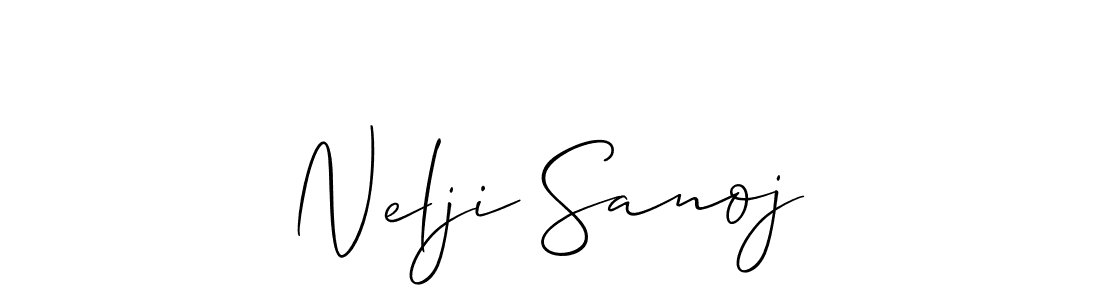 Check out images of Autograph of Nelji Sanoj name. Actor Nelji Sanoj Signature Style. Allison_Script is a professional sign style online. Nelji Sanoj signature style 2 images and pictures png