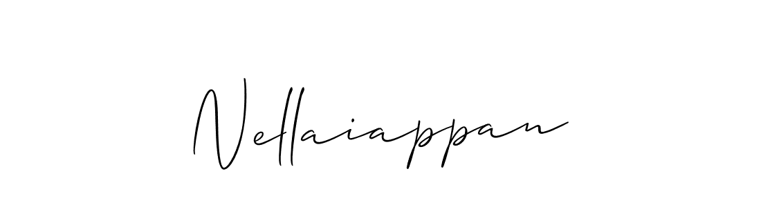 Make a beautiful signature design for name Nellaiappan. With this signature (Allison_Script) style, you can create a handwritten signature for free. Nellaiappan signature style 2 images and pictures png