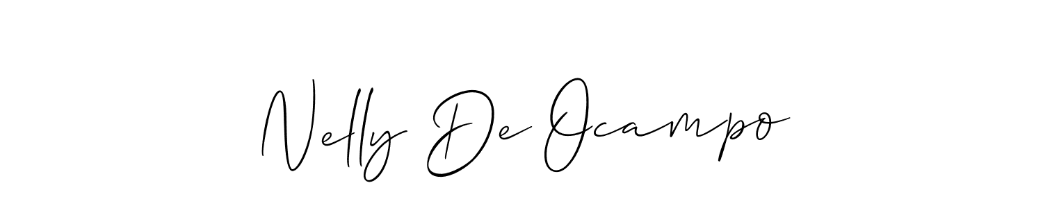 Make a beautiful signature design for name Nelly De Ocampo. Use this online signature maker to create a handwritten signature for free. Nelly De Ocampo signature style 2 images and pictures png