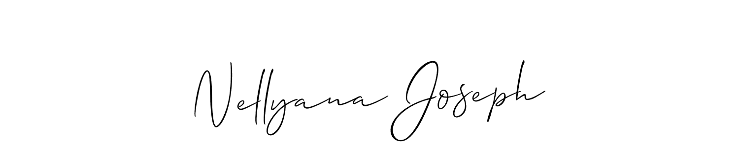 Similarly Allison_Script is the best handwritten signature design. Signature creator online .You can use it as an online autograph creator for name Nellyana Joseph. Nellyana Joseph signature style 2 images and pictures png