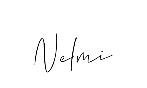 Also we have Nelmi name is the best signature style. Create professional handwritten signature collection using Allison_Script autograph style. Nelmi signature style 2 images and pictures png