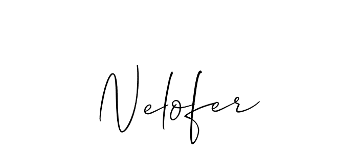 How to Draw Nelofer signature style? Allison_Script is a latest design signature styles for name Nelofer. Nelofer signature style 2 images and pictures png