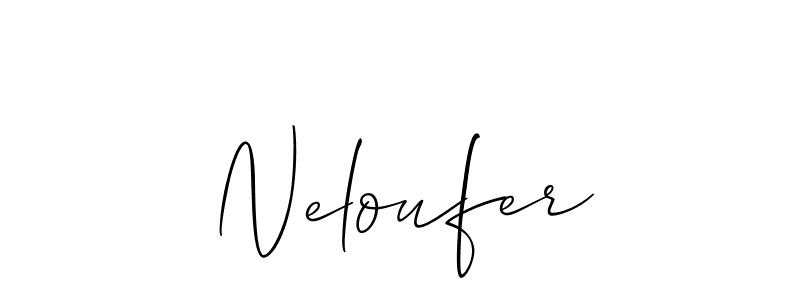 Make a beautiful signature design for name Neloufer. Use this online signature maker to create a handwritten signature for free. Neloufer signature style 2 images and pictures png