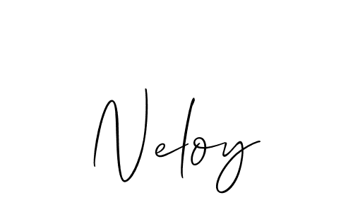 How to make Neloy signature? Allison_Script is a professional autograph style. Create handwritten signature for Neloy name. Neloy signature style 2 images and pictures png