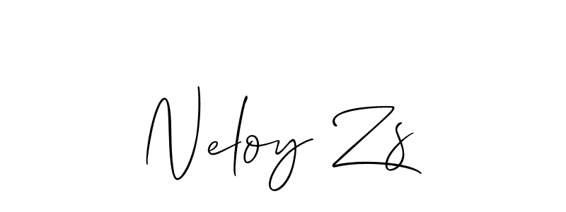 Design your own signature with our free online signature maker. With this signature software, you can create a handwritten (Allison_Script) signature for name Neloy Zs. Neloy Zs signature style 2 images and pictures png