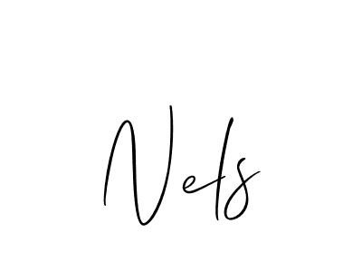How to Draw Nels signature style? Allison_Script is a latest design signature styles for name Nels. Nels signature style 2 images and pictures png