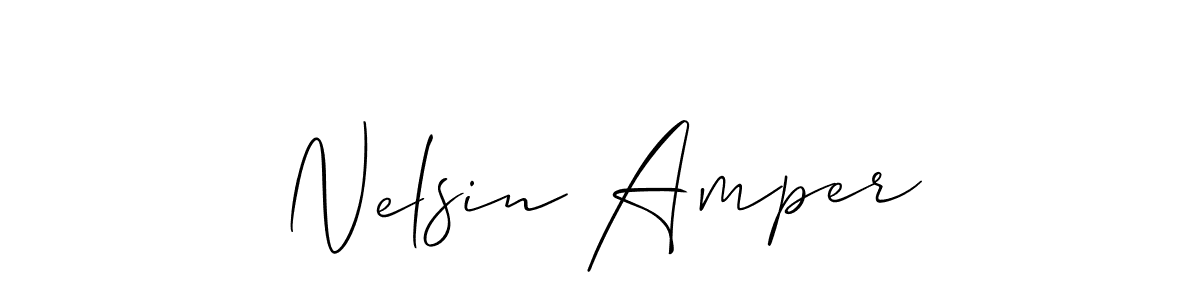 Create a beautiful signature design for name Nelsin Amper. With this signature (Allison_Script) fonts, you can make a handwritten signature for free. Nelsin Amper signature style 2 images and pictures png