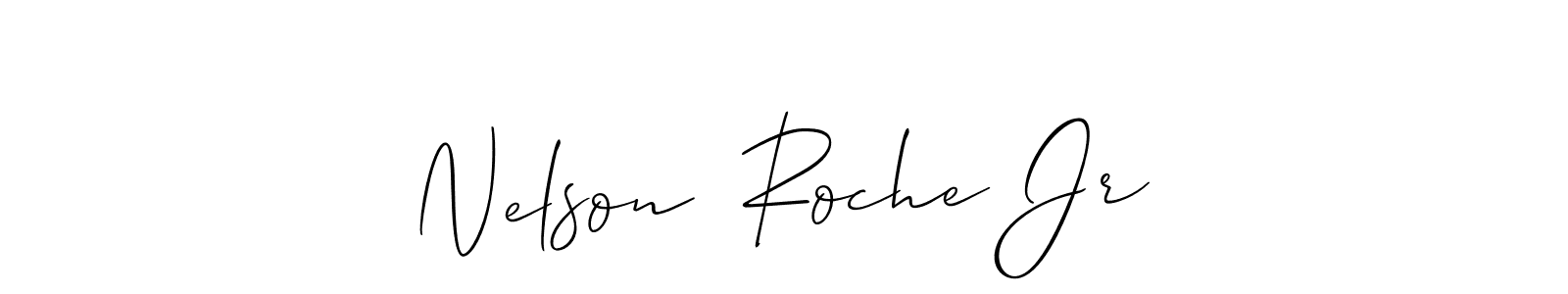 How to make Nelson  Roche Jr signature? Allison_Script is a professional autograph style. Create handwritten signature for Nelson  Roche Jr name. Nelson  Roche Jr signature style 2 images and pictures png