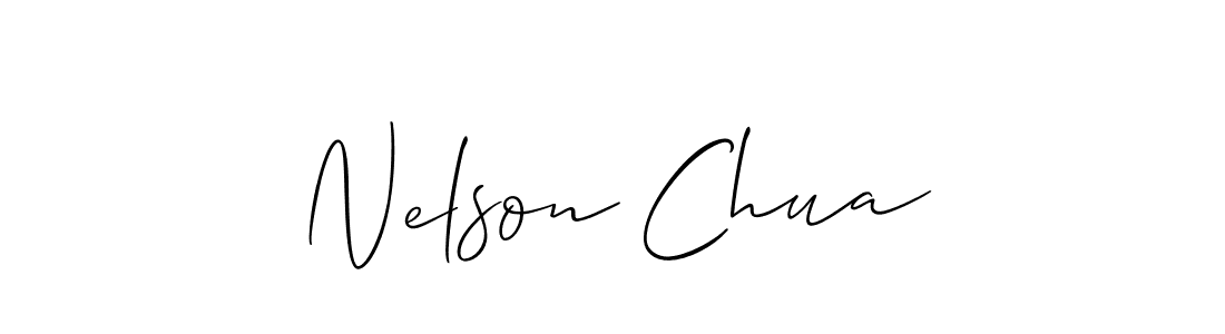 Design your own signature with our free online signature maker. With this signature software, you can create a handwritten (Allison_Script) signature for name Nelson Chua. Nelson Chua signature style 2 images and pictures png