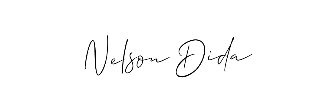 It looks lik you need a new signature style for name Nelson Dida. Design unique handwritten (Allison_Script) signature with our free signature maker in just a few clicks. Nelson Dida signature style 2 images and pictures png