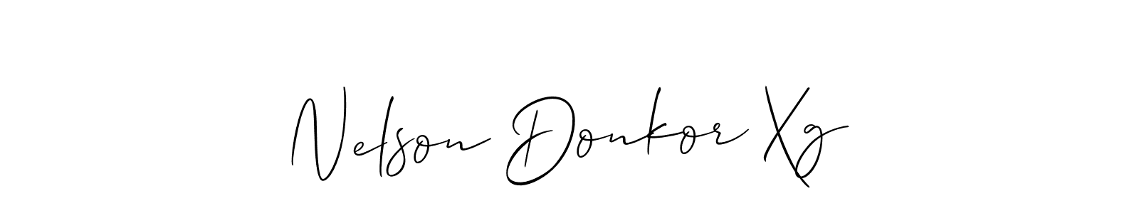 Also we have Nelson Donkor Xg name is the best signature style. Create professional handwritten signature collection using Allison_Script autograph style. Nelson Donkor Xg signature style 2 images and pictures png