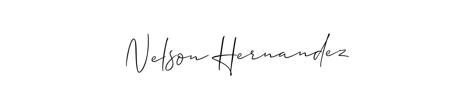 Nelson Hernandez stylish signature style. Best Handwritten Sign (Allison_Script) for my name. Handwritten Signature Collection Ideas for my name Nelson Hernandez. Nelson Hernandez signature style 2 images and pictures png
