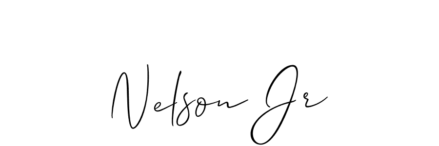 Create a beautiful signature design for name Nelson Jr. With this signature (Allison_Script) fonts, you can make a handwritten signature for free. Nelson Jr signature style 2 images and pictures png