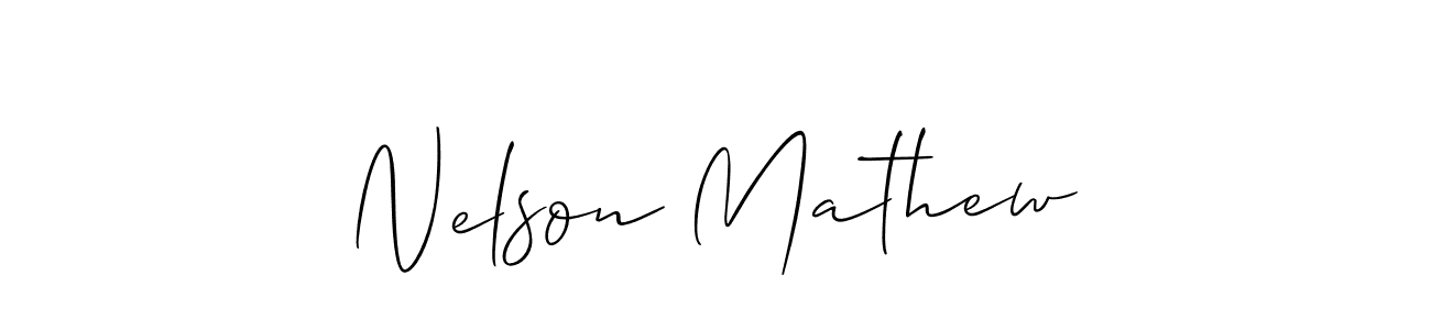 Make a beautiful signature design for name Nelson Mathew. Use this online signature maker to create a handwritten signature for free. Nelson Mathew signature style 2 images and pictures png