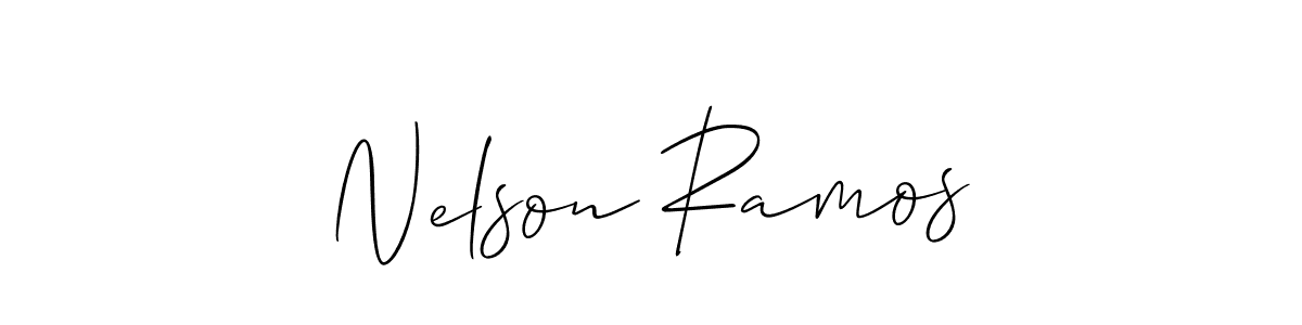 Create a beautiful signature design for name Nelson Ramos. With this signature (Allison_Script) fonts, you can make a handwritten signature for free. Nelson Ramos signature style 2 images and pictures png