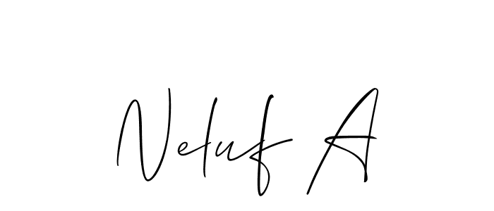 See photos of Neluf A official signature by Spectra . Check more albums & portfolios. Read reviews & check more about Allison_Script font. Neluf A signature style 2 images and pictures png