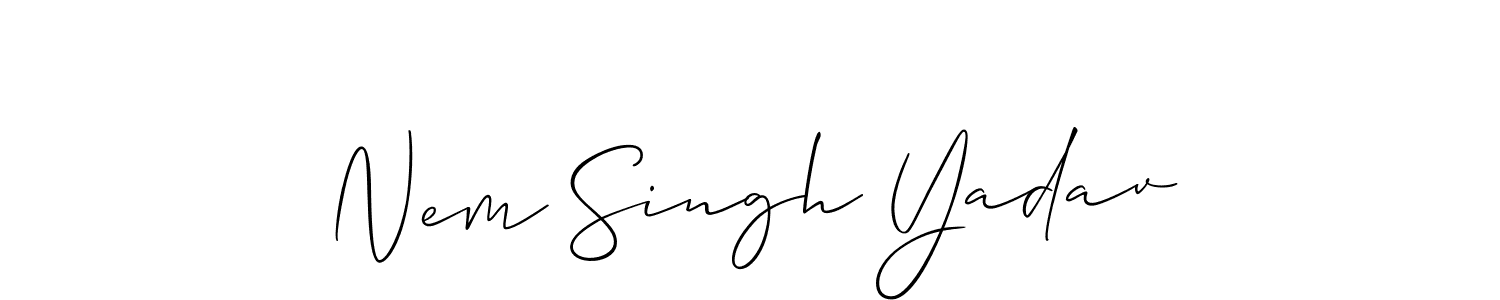 Here are the top 10 professional signature styles for the name Nem Singh Yadav. These are the best autograph styles you can use for your name. Nem Singh Yadav signature style 2 images and pictures png