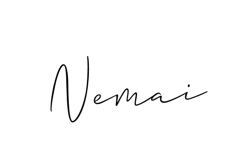 Once you've used our free online signature maker to create your best signature Allison_Script style, it's time to enjoy all of the benefits that Nemai name signing documents. Nemai signature style 2 images and pictures png