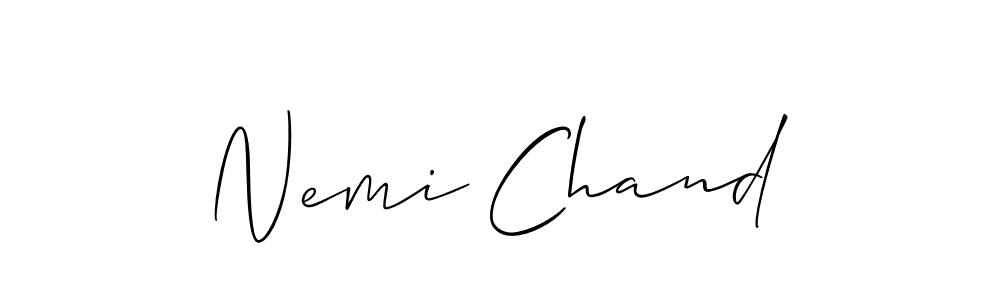 Make a beautiful signature design for name Nemi Chand. Use this online signature maker to create a handwritten signature for free. Nemi Chand signature style 2 images and pictures png